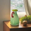 mini vase avec anse rouge