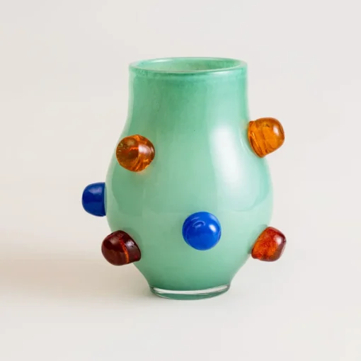 petit vase en verre style ludique