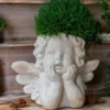 Pot de Fleur pour Interieur Ange en Oxyde de Magnesium 1