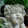 Pot de Fleur pour Interieur Ange en Oxyde de Magnesium 3