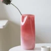 Vase en Verre Souffle – Serie Degrade Corail 3