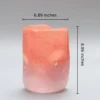 Vase en Verre Souffle – Serie Degrade Corail 4