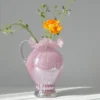 Vase en Verre Souffle – Serie Vintage Degrade avec Anse 1
