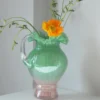Vase en Verre Souffle – Serie Vintage Degrade avec Anse 6
