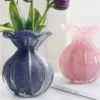 Vase en Verre Souffle – Texture Plissee 8