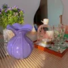 Vase en Verre Souffle – Texture Plissee 9