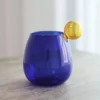 Verre a Eau en Verre Souffle – Serie Boules de Couleur Ensemble de 2 2