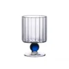 Verres a Vin et a Eau – Serie Rayures Verticales Ensemble de 2 4