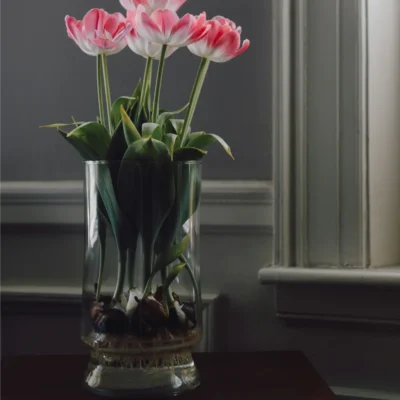 Vase en Ceramique Blanche – Serie Twist Artisanal 20