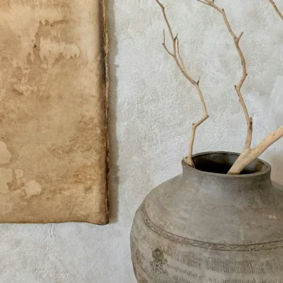 Vase en Ceramique Blanche – Serie Twist Artisanal 28