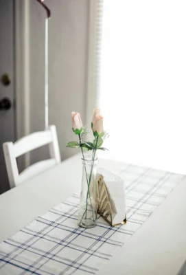 Vase en Verre Souffle – Serie Macaron Rose Mat 10