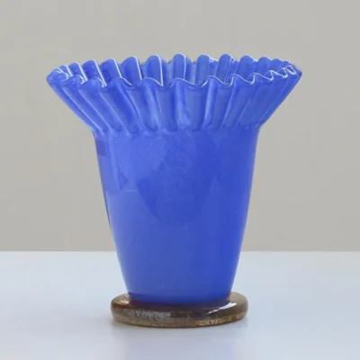 Vase en Verre Souffle – Serie Plisse Style Art 4