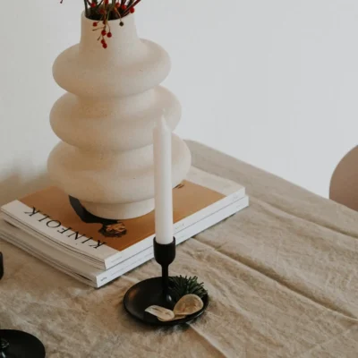 Bougeoir Moderne en Ceramique a Pois – Special Halloween 14
