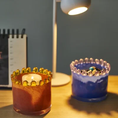 Bougeoirs en Verre Elegants pour une Ambiance Chaleureuse 1