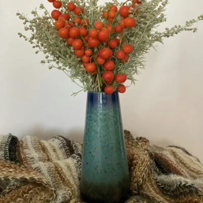 Vase en Ceramique Blanche – Serie Twist Artisanal 38