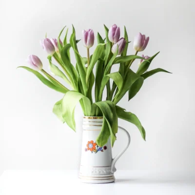 Vase en Ceramique Blanche – Serie Twist Artisanal 40