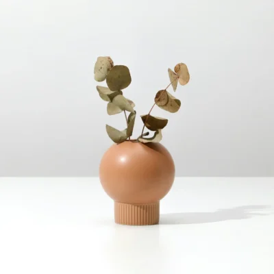 Vase en Ceramique Blanche – Serie Twist Artisanal 41