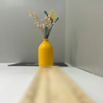 Vase en Ceramique Blanche – Serie Twist Artisanal 43