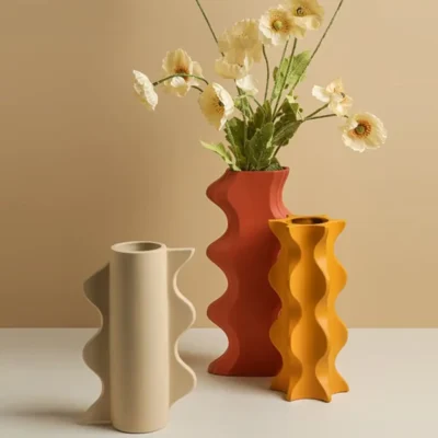 Vase en Ceramique – Serie Geometrique Style Nordique 1