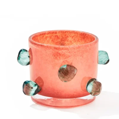 Vase en Verre Souffle – Serie Dopamine a Pois Multifonction 4