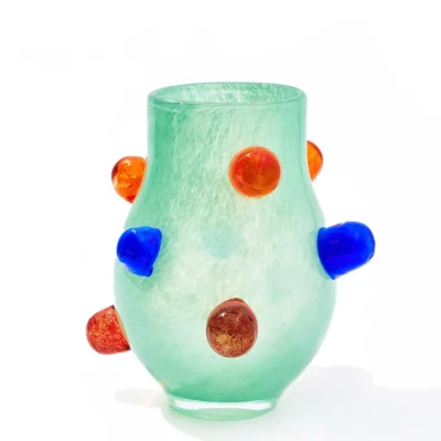Vase en Verre Souffle – Serie Dopamine a Pois Multifonction 6