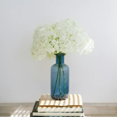 Vase en Verre Souffle – Serie Macaron Rose Mat 38