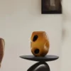 grand vase décoratif en verre artistique