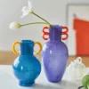 grand vase en verre violet design