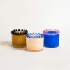 vase à bougie trio coloré